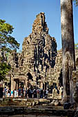 Angkor Thom - Bayon temple, general view from East 